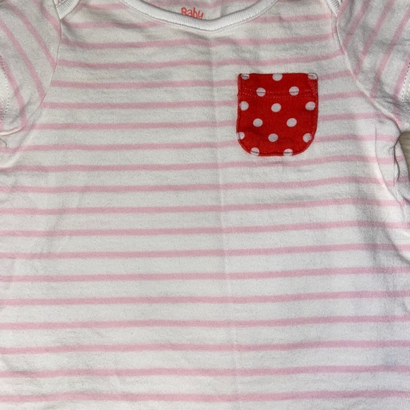 Baby Boden Striped/Polka Dot Tee, Size 3-6 Months - Picture 3 of 4
